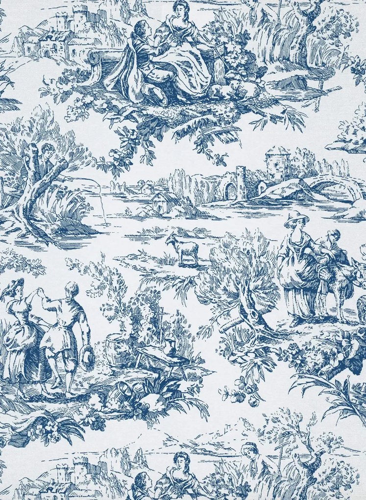 Little Greene Carta da parati Lovers Toile - Mazarine