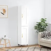 Credenza 34,5x34x180 cm in Legno Multistrato Bianco Lucido 3200435