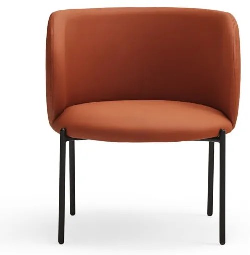 Poltrona in similpelle arancione Mogi - Teulat