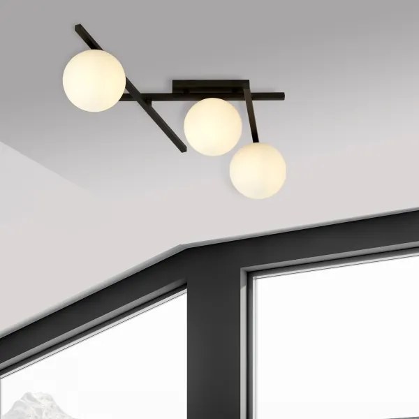 Plafoniera SMART 3xE14/10W/230V nero/bianco