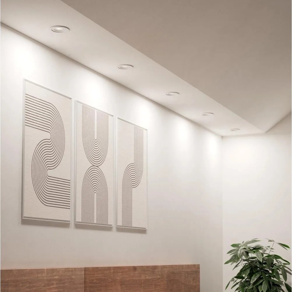 Eglo 902263 - Set da 5 faretti da incasso a LED BARRANCO LED/4,8W/230V bianco