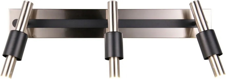 Faretto LED nero e argentato 20,5x63 cm Ikaris – Trio Select
