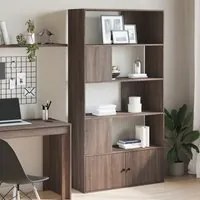 Libreria Rovere Marrone 100x36x189 cm in Legno Multistrato 3295330