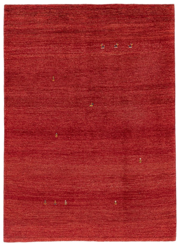 Gabbeh Tappeto 170 x 240 Rosso (Iran) Annodato A Mano