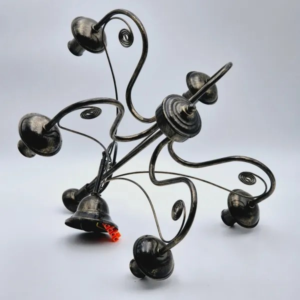 Lampadario a sospensione con catena DONATO 5xE14/40W/230V