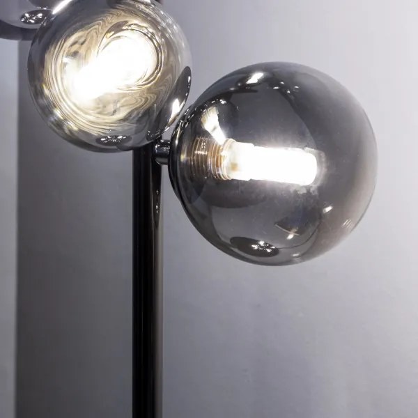 Brilagi - Lampada da tavolo LED MILLA 4xG9/3W/230V nero cromato/fumé