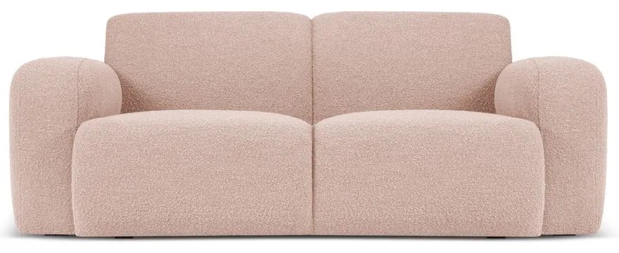 Divano in tessuto bouclé rosa 170 cm Molino - Micadoni Home