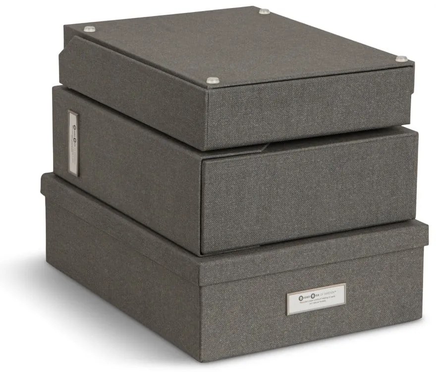 Organizzatori di documenti in cartone in set da 5 Holger - Bigso Box of Sweden