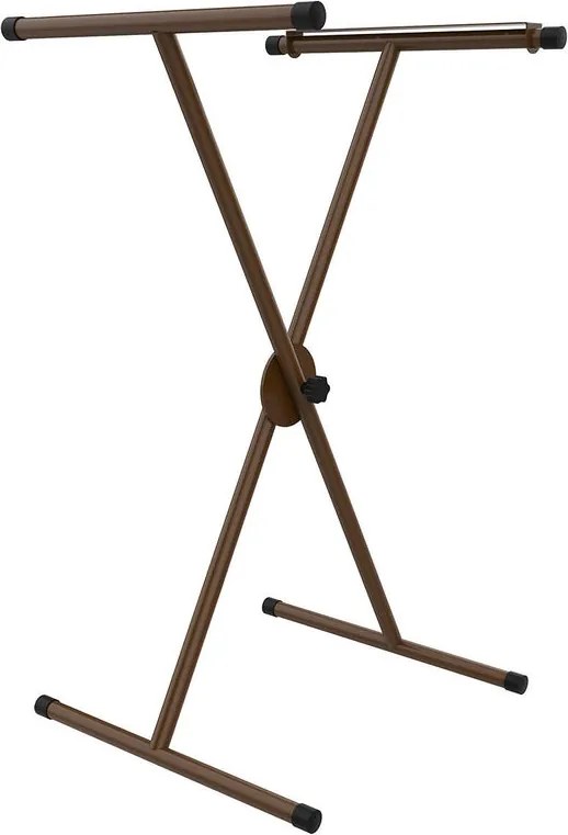 Gamba per mobili a X regolabile STEELMI Ibex in acciaio marrone lucido L 60 x P 58 x H max 110 cm