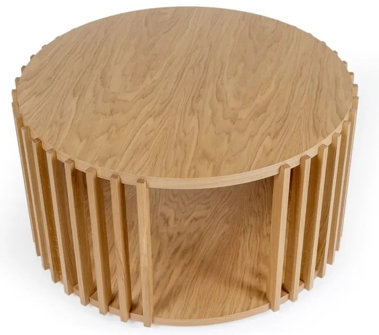 Tavolino in rovere , ø 83 cm Drum - Woodman