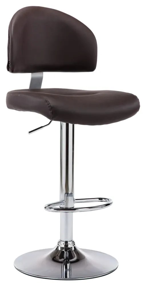 Sgabello Da Bar Marrone İn Similpelle /