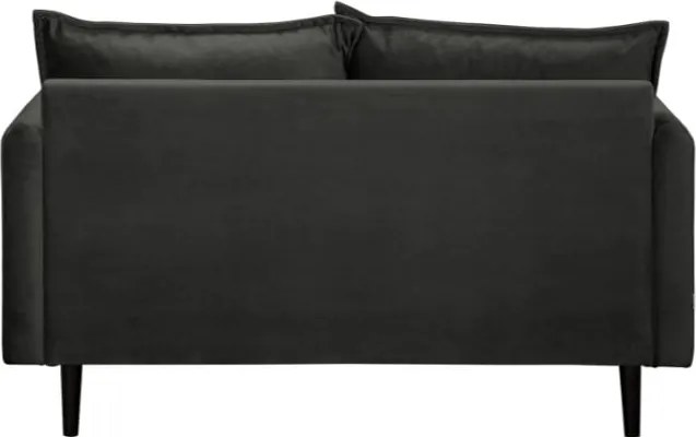 Divano grigio scuro con rivestimento in velluto 138 cm Juli – Ropez