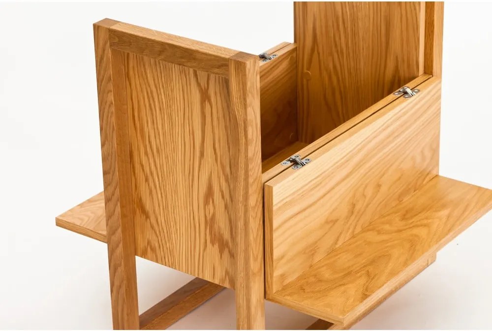 Mobile da vino in legno di quercia in colore naturale 59x60 cm NewEst - Woodman