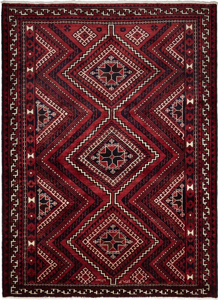 Lori Tappeto 300 x 200 Rosso (Iran) Annodato A Mano