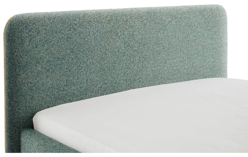 Letto matrimoniale imbottito verde scuro rete non inclusa 140x200 cm Primo – Meise Möbel