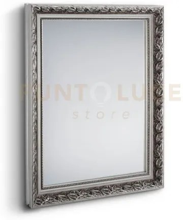 Tanja specchio da parete con cornice lavorata con ganci x installaz...