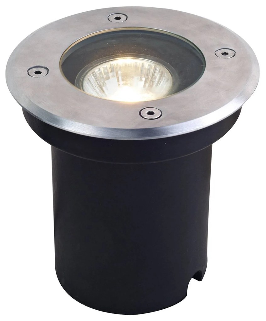 Lucande lampada da incasso a pavimento Ava, Ø 12 cm, rotonda, IP67, GU10