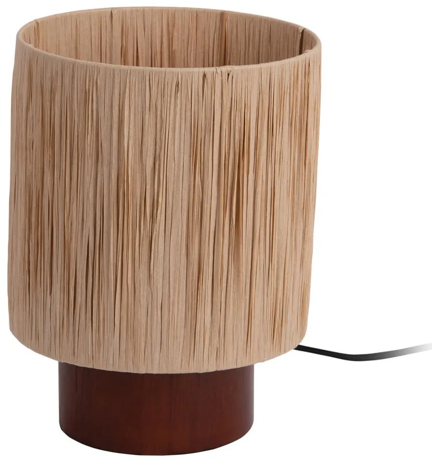 Lampada da tavolo in colore naturale con paralume in carta (altezza 28,5 cm) Sheer - Leitmotiv