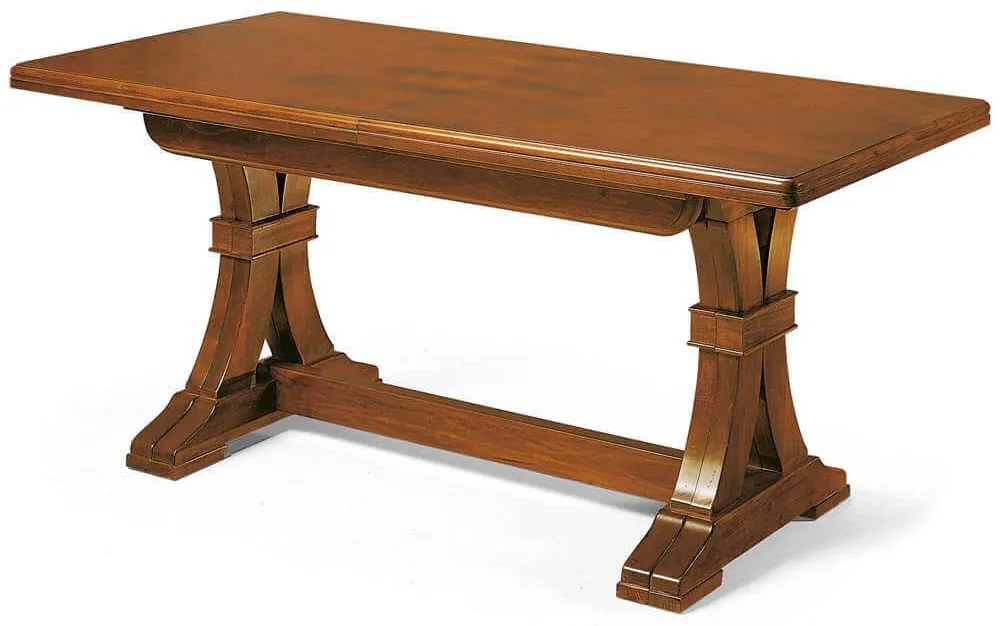 DUSTIN - tavolo da pranzo allungabile in legno massello cm 180/225/270/315/360 X 100