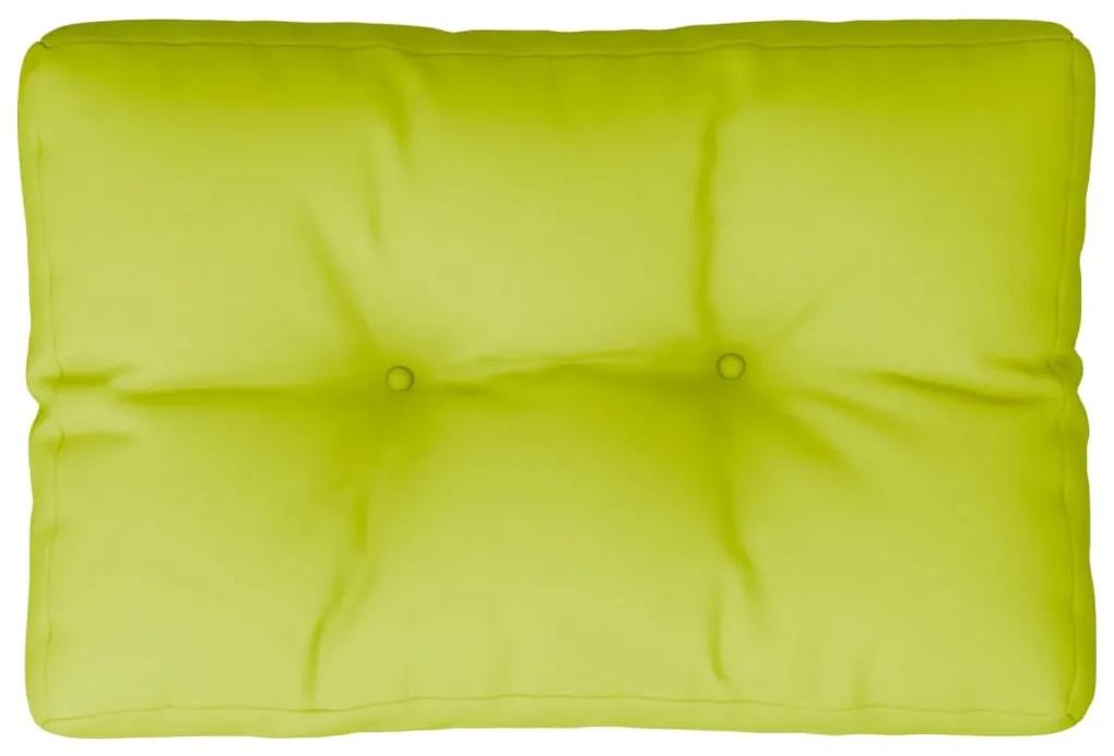 Cuscino per Pallet Verde Brillante 60x40x12 cm in Tessuto