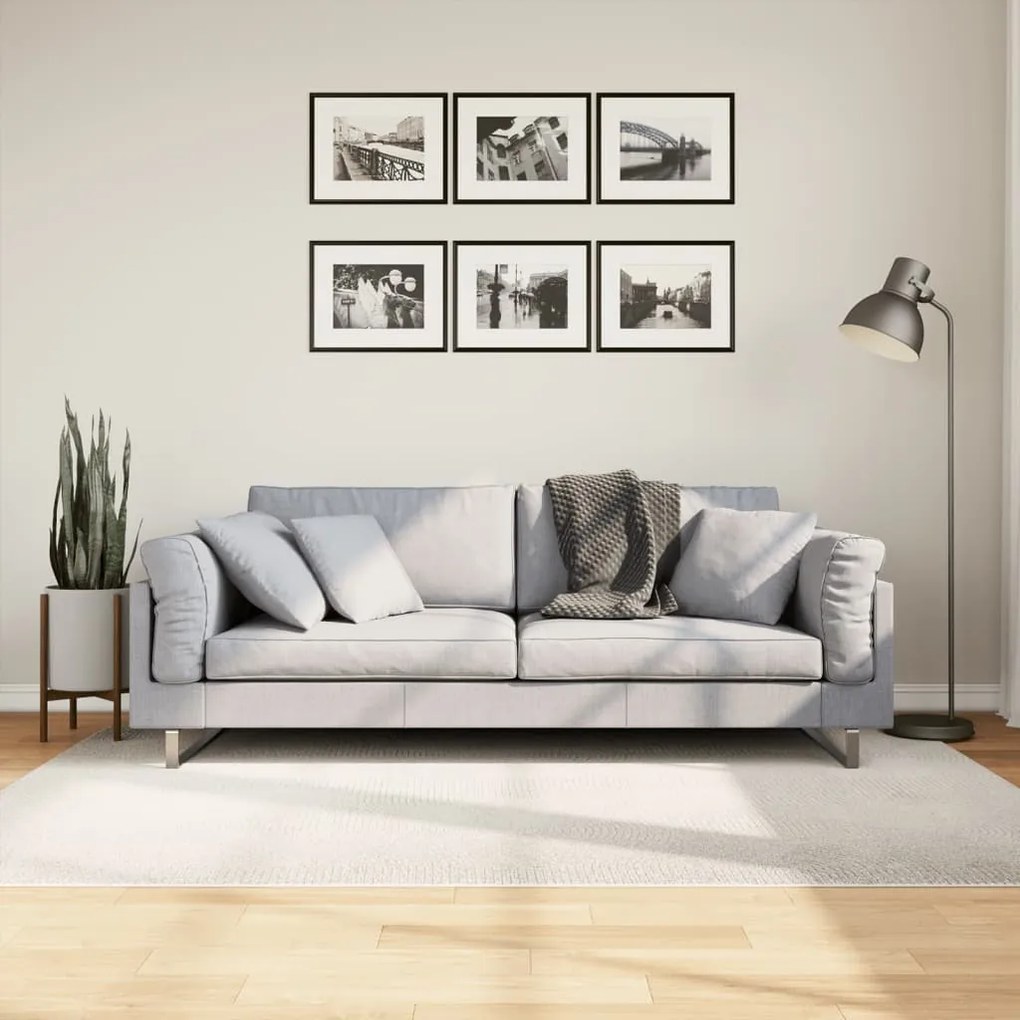 Tappeto Iza A Pelo Corto Aspetto Scandinavo Crema 140x200 Cm /