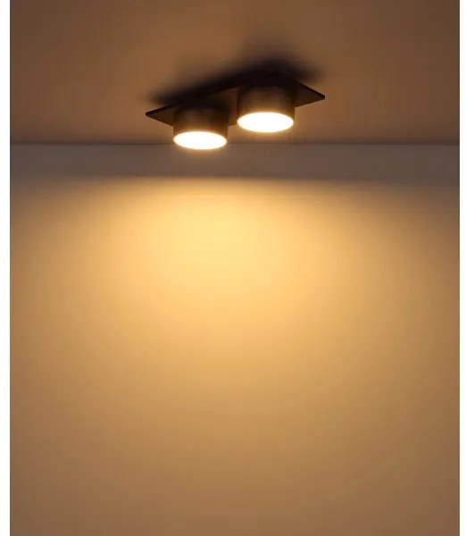 Globo 56964-2 - Plafoniera LED RAYMOND LED/24W/230V 3000K 46x20 cm ottone