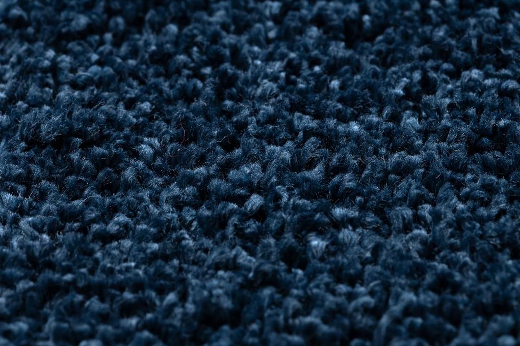 Tappeto BERBER quadrato 9000 blu scuro Frange berbero marocchino shaggy