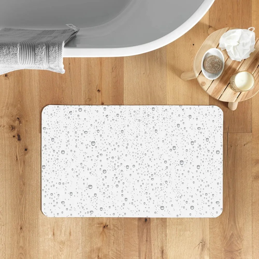 Tappetino per il bagno grigio chiaro 50x80 cm Splash – douceur d'intérieur