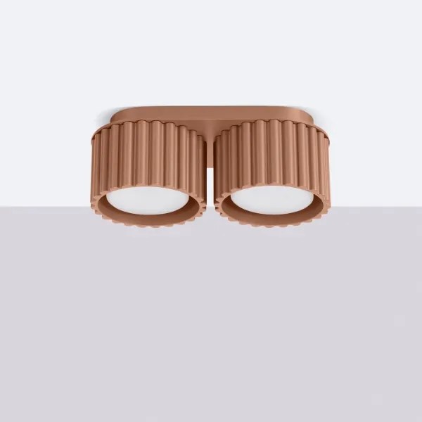 Sollux  SL.1808 - Faretto AURA 2xGX53/10W/230V marrone