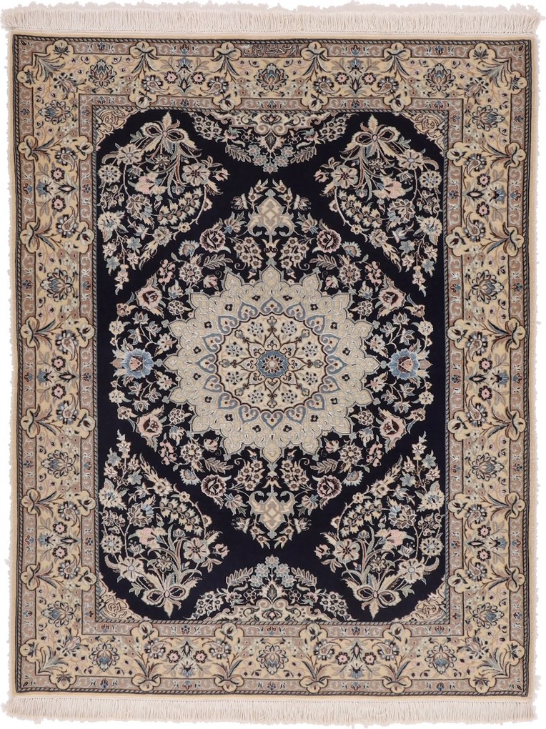 Nain Tappeto persiano 110x140 (Iran) Annodato A Mano