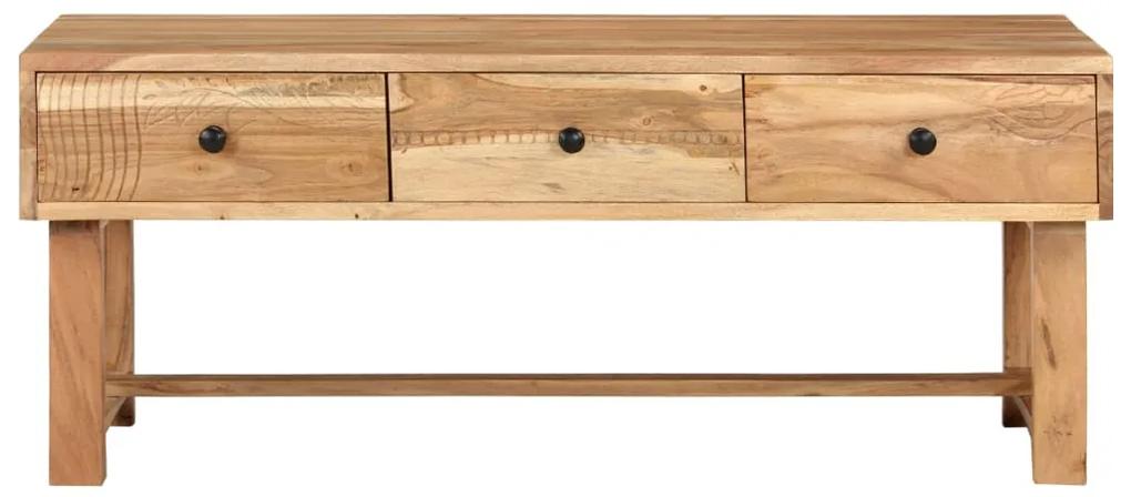 Tavolino da caffè 100x50x40 cm in legno massello di acacia