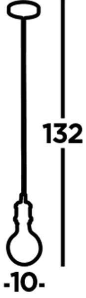 Searchlight 7461BK - Lampada a sospensione con cavo 1xE27/60W/230V, nera