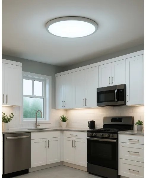 Plafoniera LED/32W/230V 3000/4000/6500K Ø 40 cm bianca