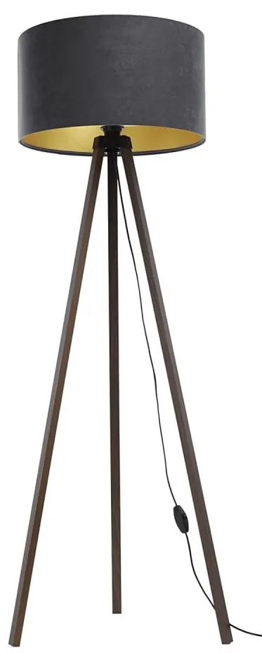 Lampada da terra STANDART 1xE27/60W/230V grigio/marrone