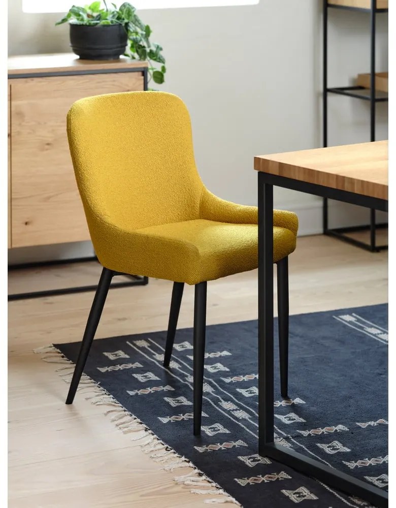 Sedia da pranzo gialla Ontario - Unique Furniture