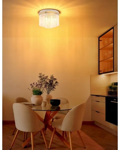 Globo 15698DB - Plafoniera GORLEY 5xE14/40W/230V Ø 32 cm