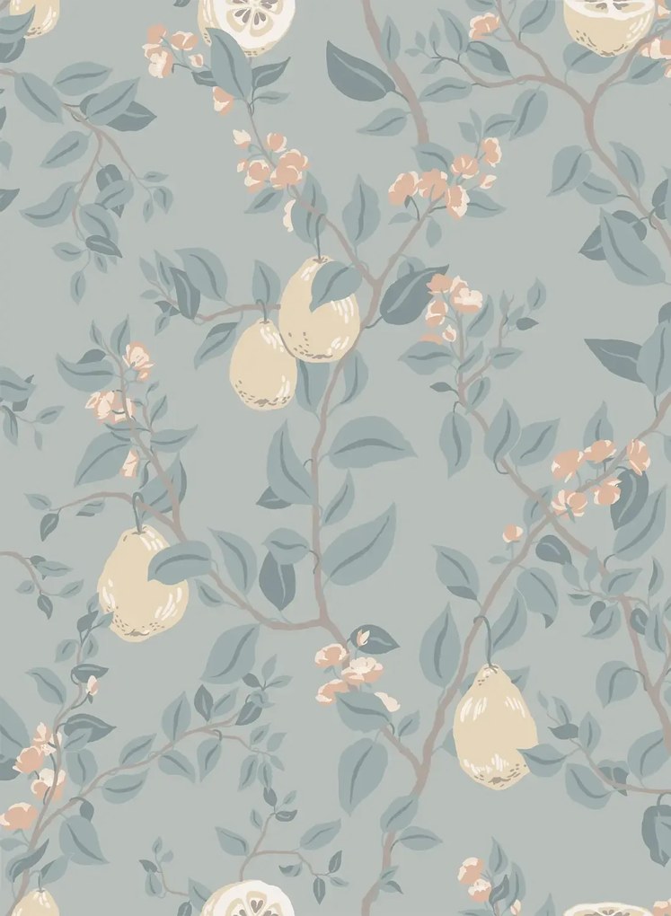 Sandberg Carta da parati Kvitten - Soft Blue