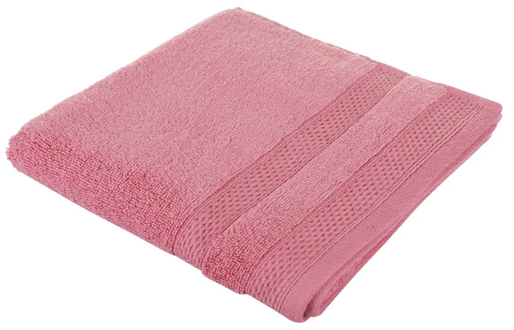 Asciugamano viso 50x100 cm rosa Twist