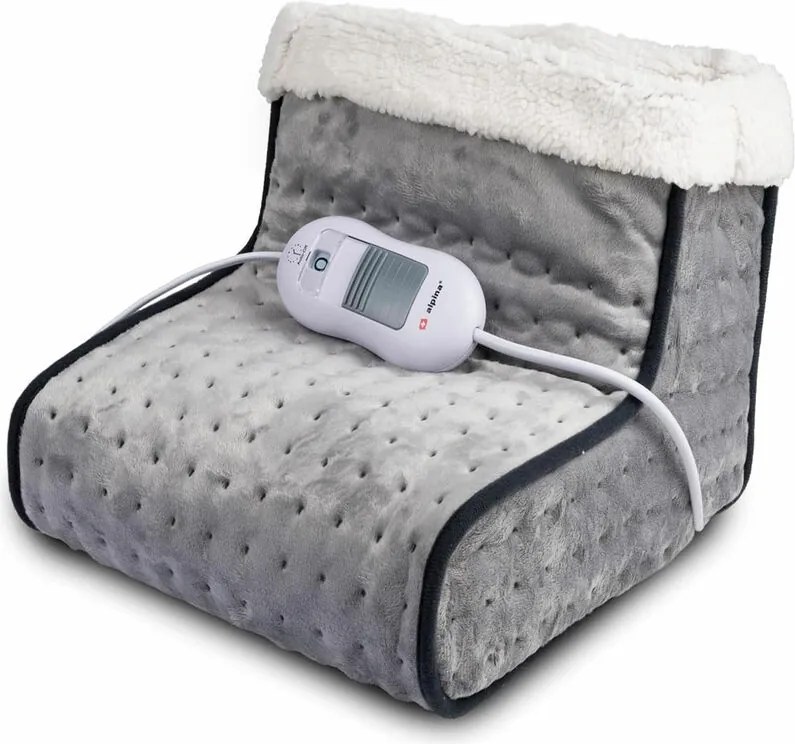 Scalda Piedi Elettrico Ciabattona Scaldapiedi Termico 100W Casa Ufficio Grigio