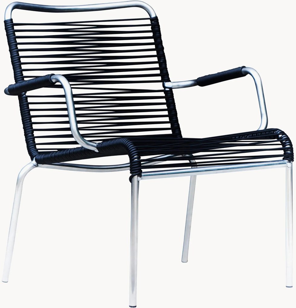 Set di 2 poltroncine da giardino fatte a mano Mya Spaghetti, impilabili