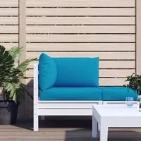 Cuscini per Pallet 3 pz Azzurro in Tessuto Oxford 315068