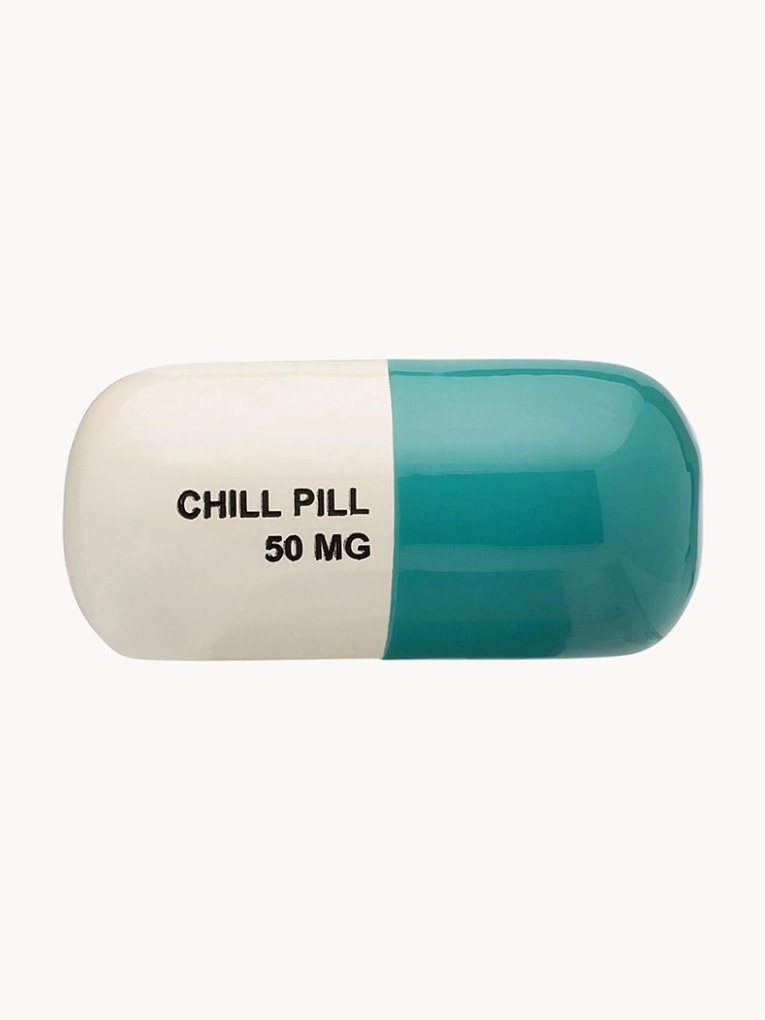 Oggetto decorativo in legno di mango Chill Pill