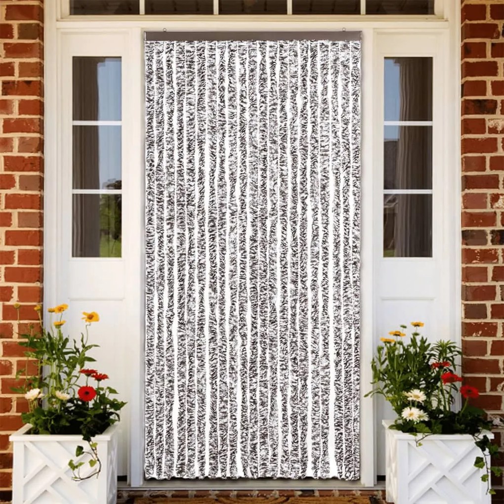 Zanzariera Marrone E Beige 90x200 Cm Ciniglia /