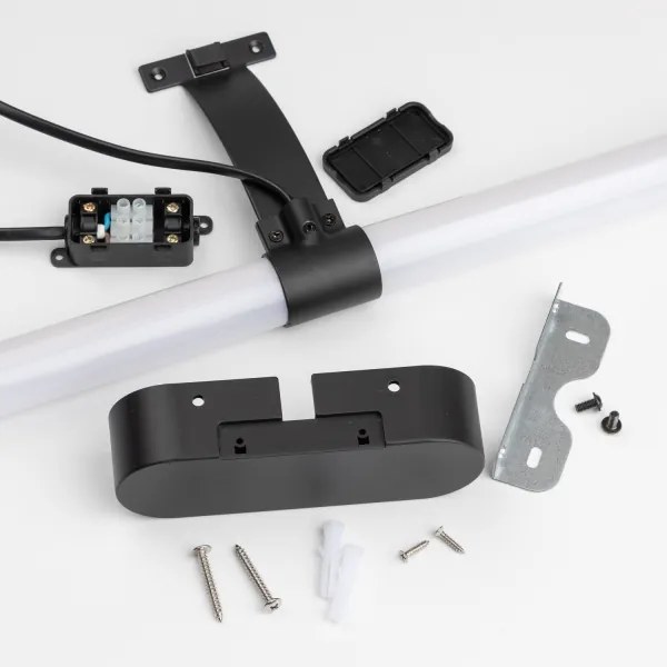 Brilagi - Specchio da bagno con luce LED TUBEO LED/8W/230V 60 cm IP44 Nero