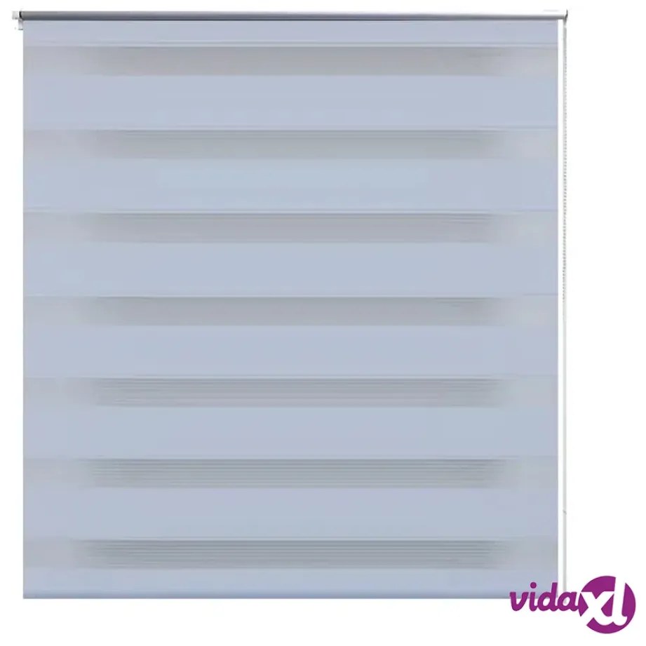 vidaXL Tenda a rullo oscurante zebra 100x175 bianca