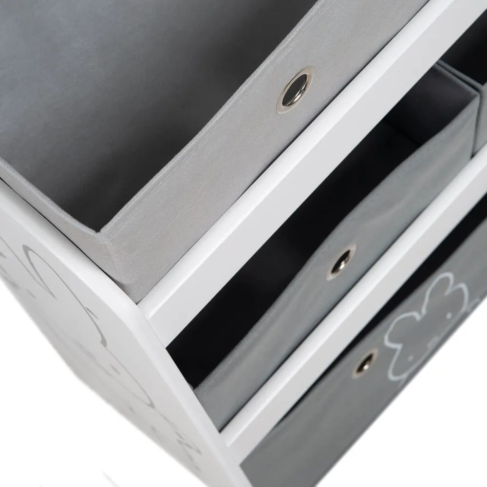 Organizer per giochi da bambino bianco/grigio 63,5x29,5x60 cm Miffy – Roba