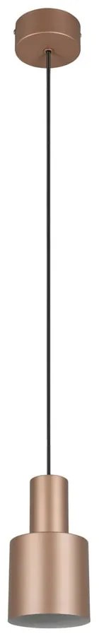 Lampadario marrone con paralume in metallo ø 12 cm Agudo - Trio