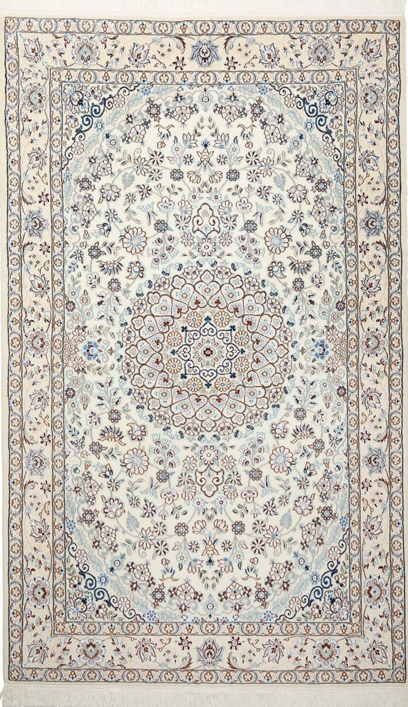 Nain Tappeto 130 x 210 Beige (Iran) Annodato A Mano