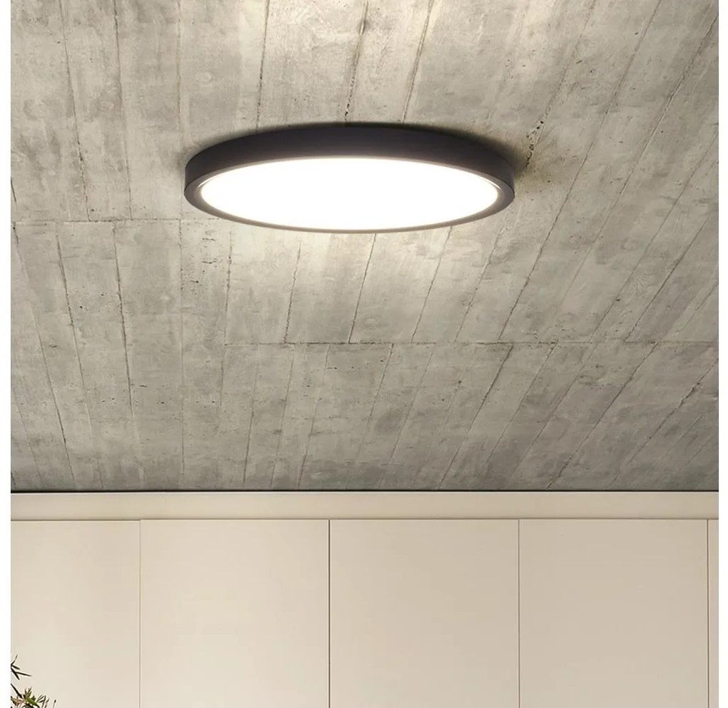 Solight WO8018 - Plafoniera LED dimmerabile ESTELA LED/36W/230V+RC diametro 30 cm nero