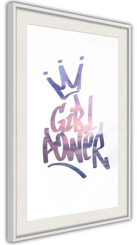 Poster Girl Power Cornice Quadri Cornice d'oro, Larghezza x Altezza Home decor 20x30
